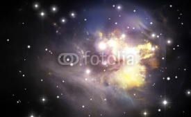 Naklejki Colorful space star nebula