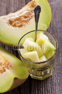 Healthy snacks with melon