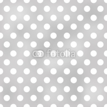 Obrazy i plakaty seamless polka dots grey pattern
