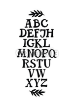 Naklejki Alphabet Serif font