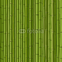 Naklejki Seamless background of green wall bamboo.