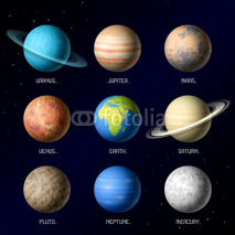 Fototapety Planets of Solar System