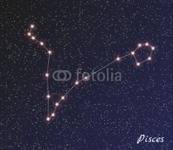Fototapety constellation pisces