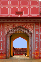 Naklejki Entrance to City Palace, Jaipur, India