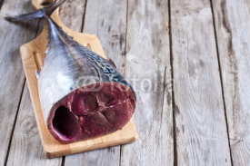 Naklejki Raw tuna