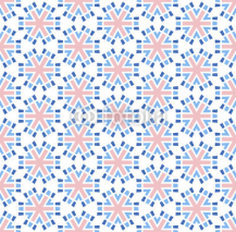 Obrazy i plakaty pink blue hexagonal flower