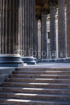 Obrazy i plakaty Close-up of columns with stairs