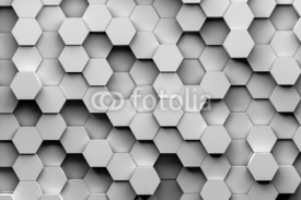 Fototapety hexagon backgrounds 3d illustration