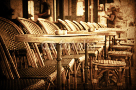 Fototapety old-fashioned Cafe terrace