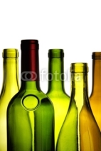 Fototapety Empty wine bottles
