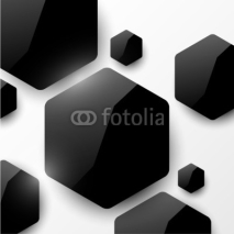 Vector geometric glossy background