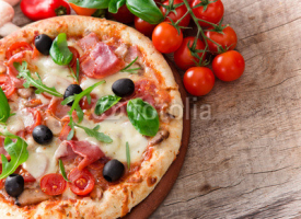 Naklejki Delicious italian pizza