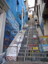 Obrazy i plakaty Treppe in Valparaiso