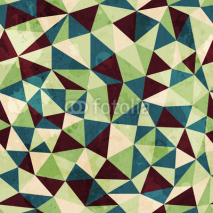 Obrazy i plakaty vintage triangle seamless pattern with grunge effect