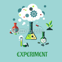 Obrazy i plakaty Experiment flat design