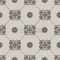 Naklejki Vector damask seamless pattern background