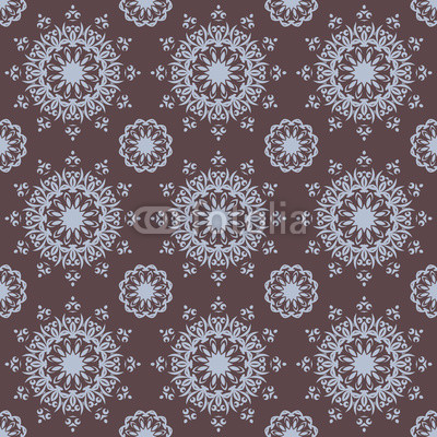 Seamless hand drawn mandala pattern for printing on fabric or paper. Vintage decorative elements in oriental style. Islam, arabic, indian, turkish,ottoman motifs.  Vector illustration.