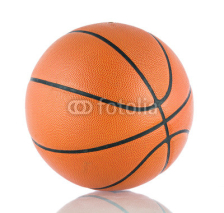 Naklejki Ball for the game in basketball isolate