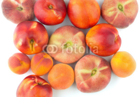 Naklejki Peach, nectarine, apricot - background
