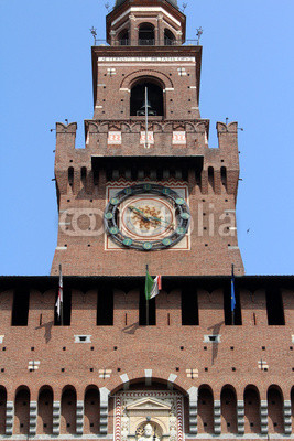 Sforza Castle, Castello Sforzesco, Milan, Italy