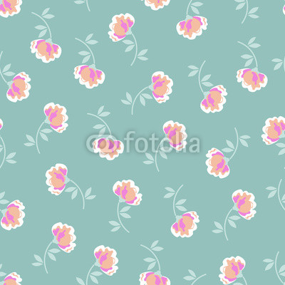 cute little flowers seamless background