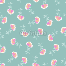 Fototapety cute little flowers seamless background
