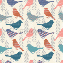 Obrazy i plakaty Birds seamless pattern
