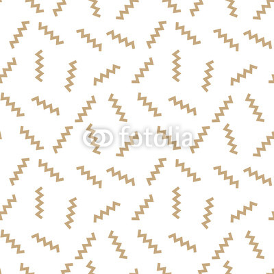 Abstract geometric gold deco art memphis fashion pattern