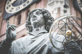 Naklejki Monument of great astronomer Nicolaus Copernicus, Torun, Poland