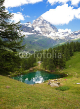 Fototapety Cervinia, Valle d'Aosta, Italy