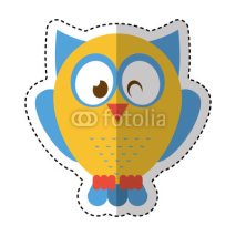 Naklejki owl bird isolated icon vector illustration design
