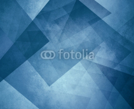 Obrazy i plakaty abstract blue background with triangles and rectangle shapes layered in contemporary modern art design