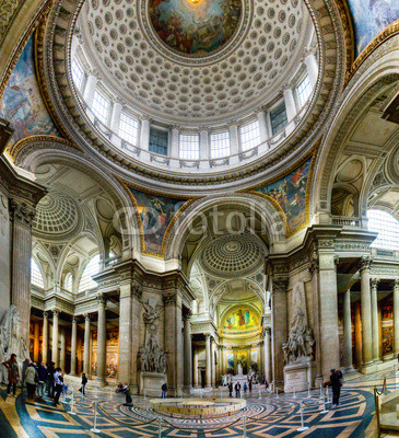 Ancient architecture of Pantheon in Paris, France