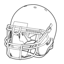 Naklejki American football helmet