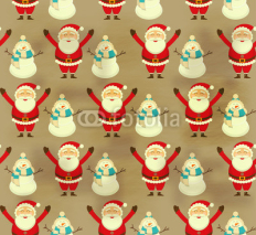 Naklejki Christmas Decoration Pattern