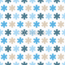 Obrazy i plakaty Seamless background with snowflakes. Print. Repeating background. Cloth design, wallpaper.