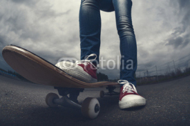 Fototapety Rider with the skateboard