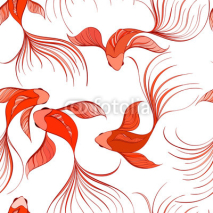Obrazy i plakaty fish seamless pattern