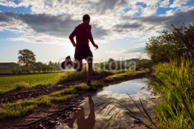 Fototapety Trail running in campagna
