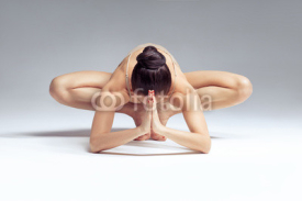 Naklejki yoga woman