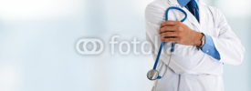Naklejki Doctor in front of a bright background