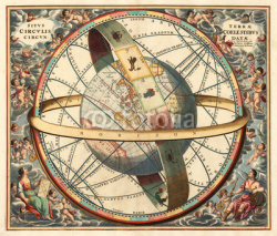 Naklejki Astronomical chart vintage