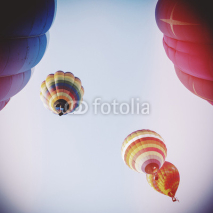 Fototapety colorful hot air balloons