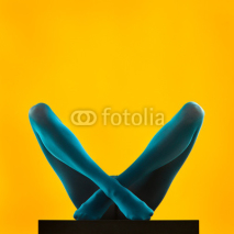 Fototapety blue pantyhose