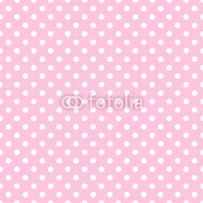 White Polka Dots on Pale Pink