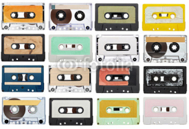 Naklejki music audio tape vintage
