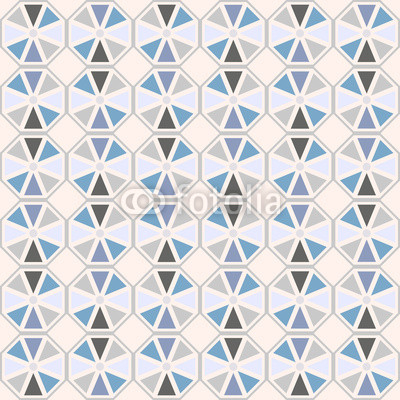 Vector seamless pattern. Stylish geometric seamless texture of colored hexagons.