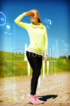 Fototapety woman doing sports outdoors