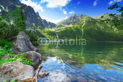 Eye of the Sea lake in Tatra mountains, Poland