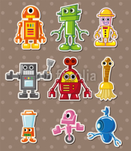 Fototapety robot stickers